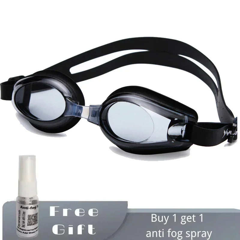 Kids Myopia Swimming Goggles for Boys Girls Ages 4-14 (Approximate) with Anti-fog Spray Swim Glasses  Eyewear