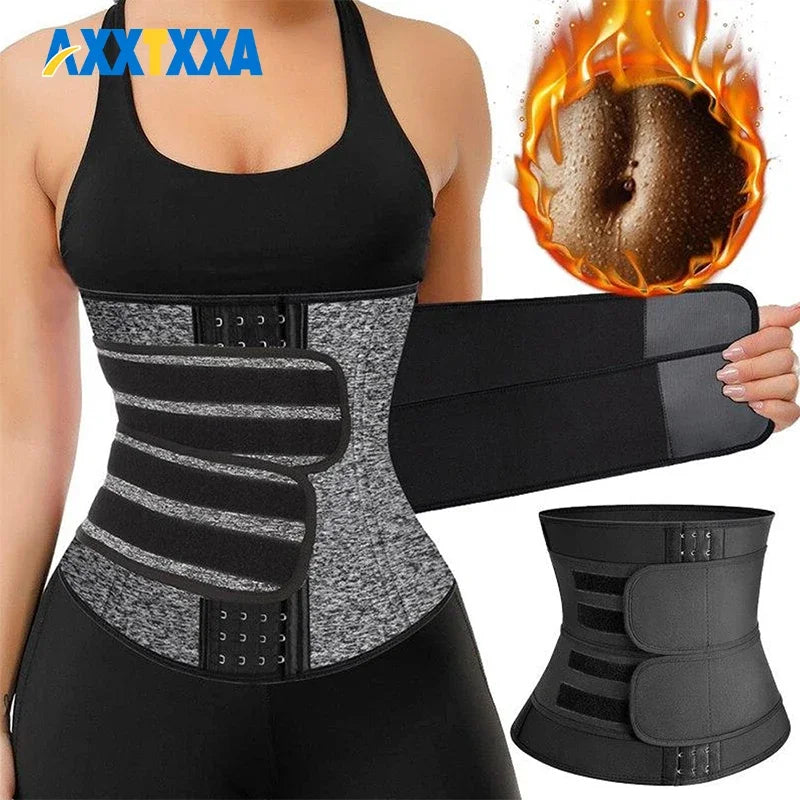 1PCS Women Men Waist Trainer Belt Tummy Control Workout Waist Cincher Sauna Sweat Girdle Sport Waist Trimmer Slim Belly Band