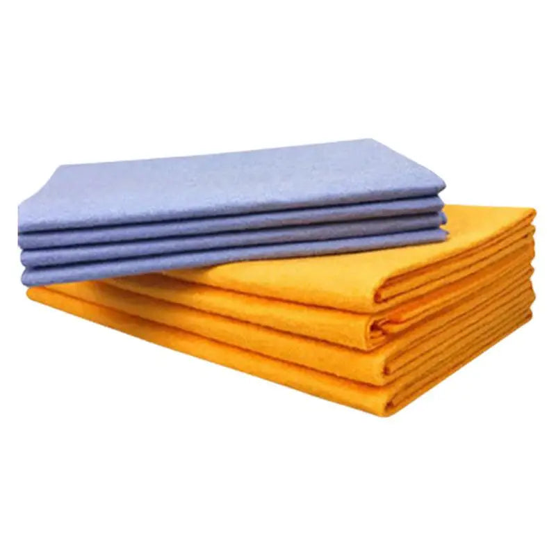 8pcs Reusable Super Absorbent Kitchen Chamois Towel Cleaning Shammy Cloth Machine Washable For Car Dryingfor Window, Floors