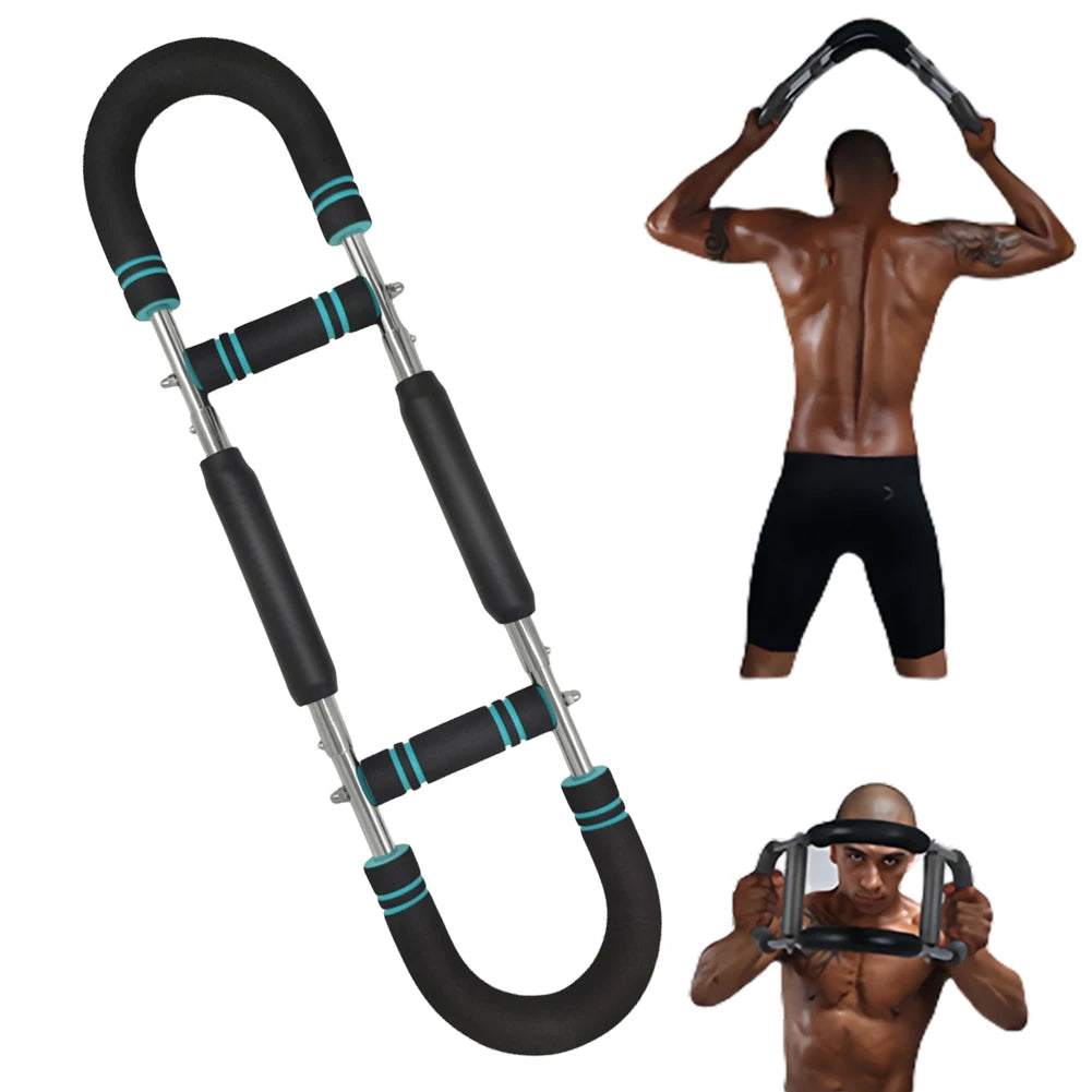 Hand Strength Grip Trainer Portable Hand Grip Strengthener 2 Adjustable Level Twister Arm Exerciser U Shaped for Arm Chest Back