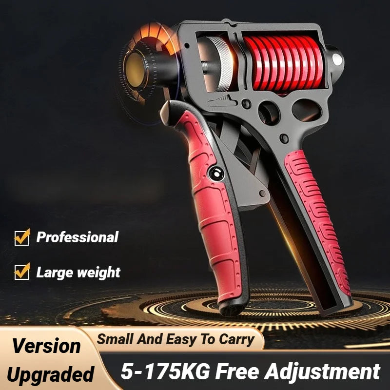 5-175Kg Adjustable Steel Spring Heavy Hand Grip Exercise Strengthener Gripper Finger Expander Arm Wrist Forearm Trainers