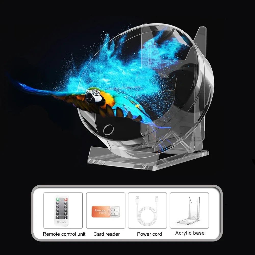 3D Holographic Projection Suspended Aerial Stereo Imaging Vertical  LED Fan Screen Outdoor Advertising Machine Holographic Fan