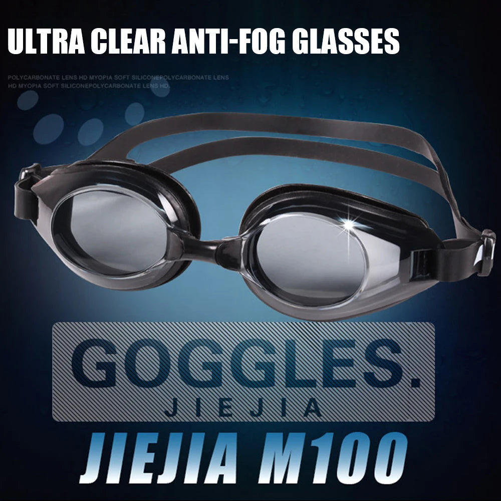 Newest Swimming Glasses Prescription -1.0~-10 Waterproof Anti Fog Swim Eyewear Silicone Diopter Diving Goggles Adults Children