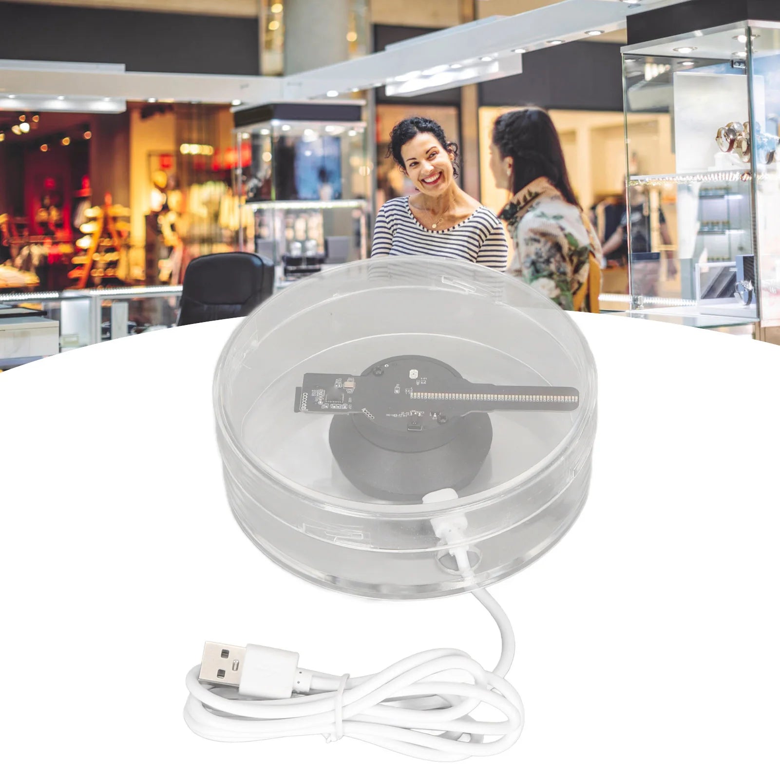 3D Hologram Fan 48 LEDs WiFi APP Remote Control Built in Speaker Holographic Advertising Display with Memory Card for Windows