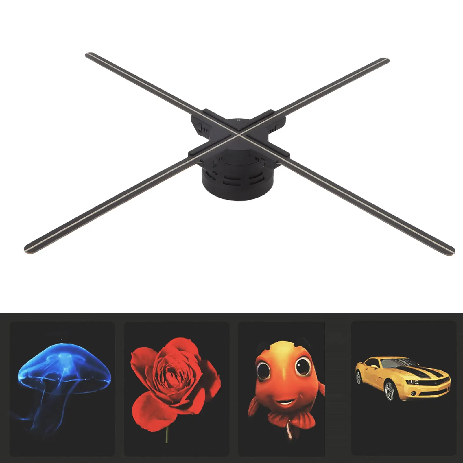 3D Hologram Projector 70cm Display 1600x832 Resolution 832 LEDs WIFI 3D Hologram Fan Advertising Machine