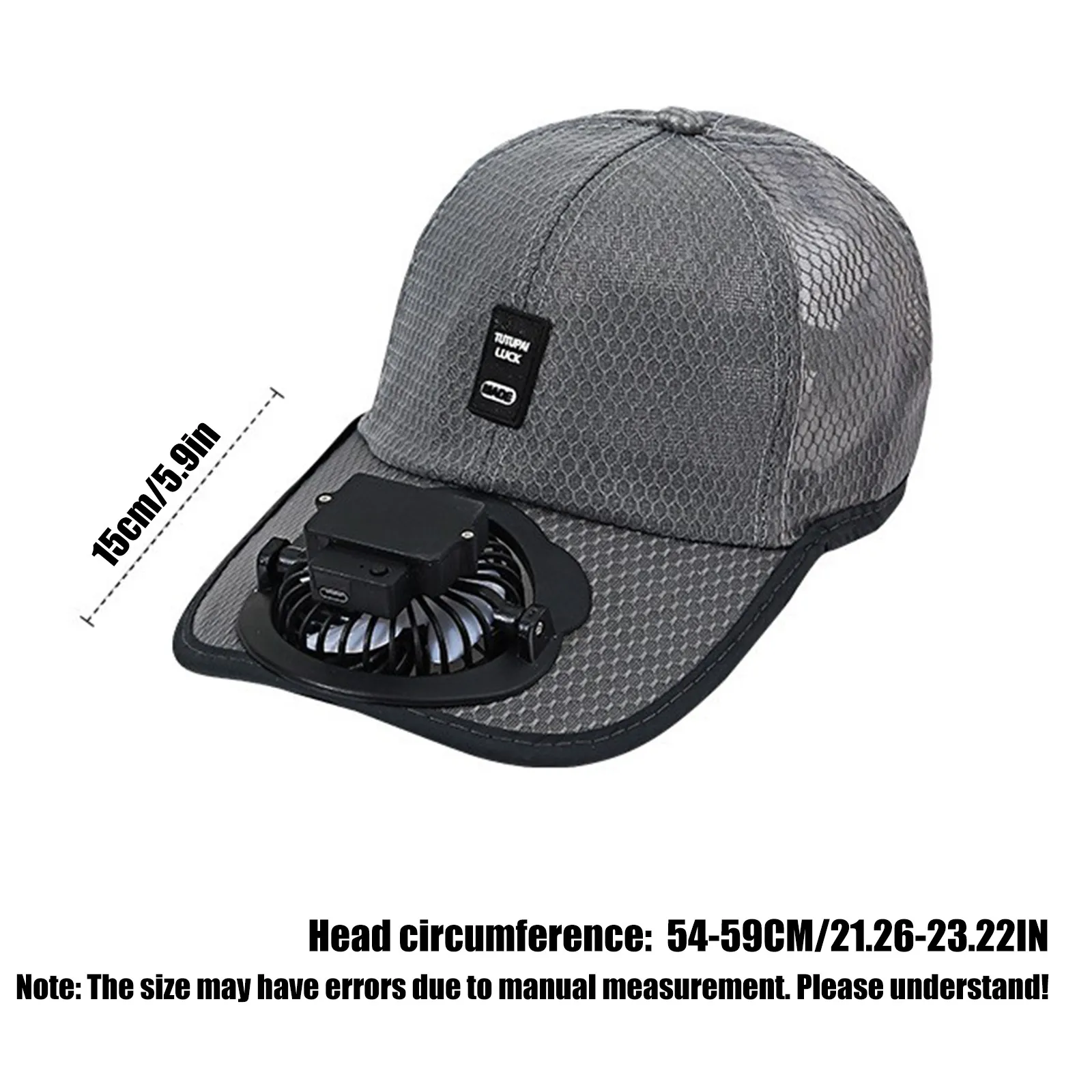 Summer Fan Hat For Men And Women Mesh Baseball Caps Embroidered Visor Hat Outdoor Embroidered Letter Sun Protection Hat