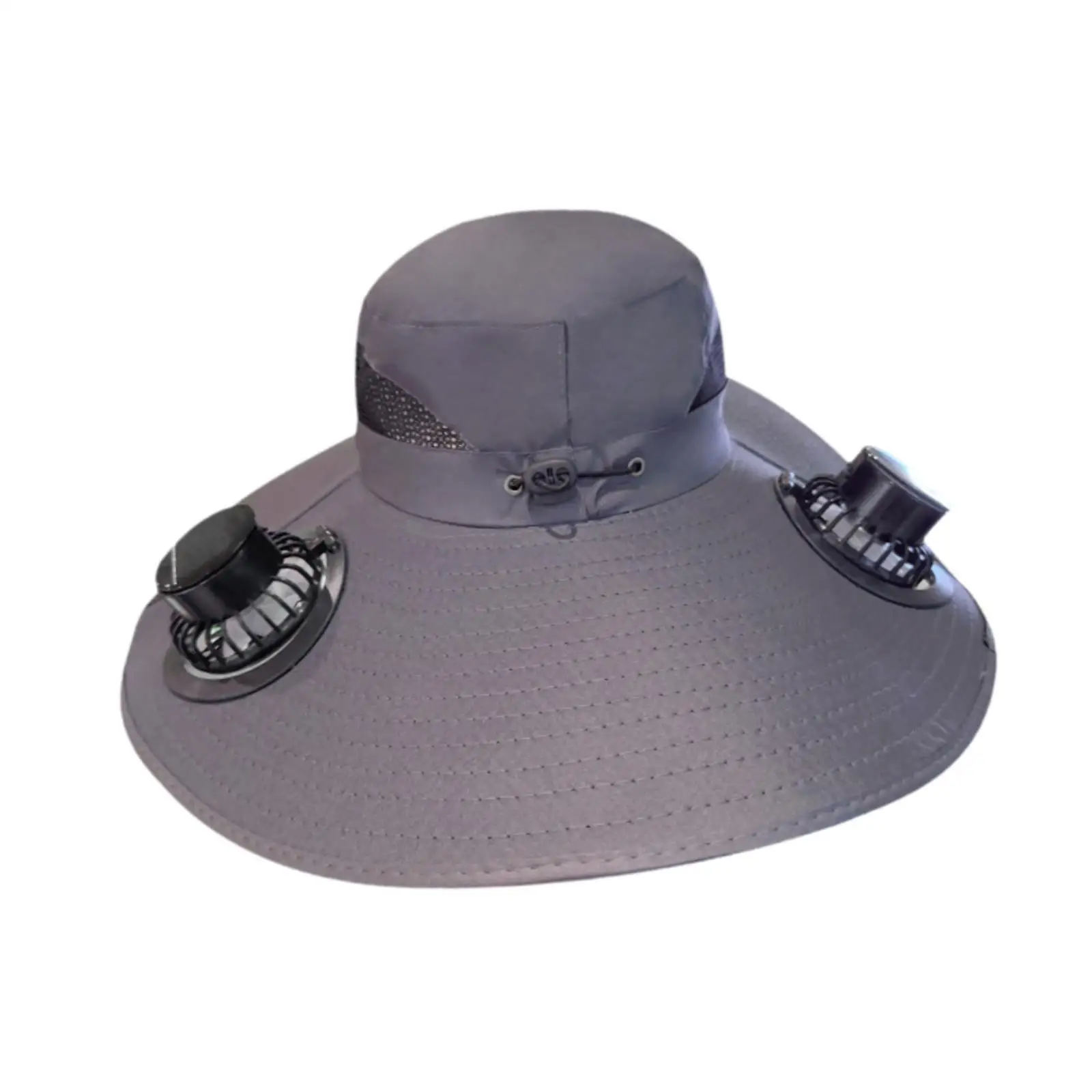 Outdoor Solar Fan Hat Bucket Hat Comfortable Sun Hat Cooling Fan Fishing Cap