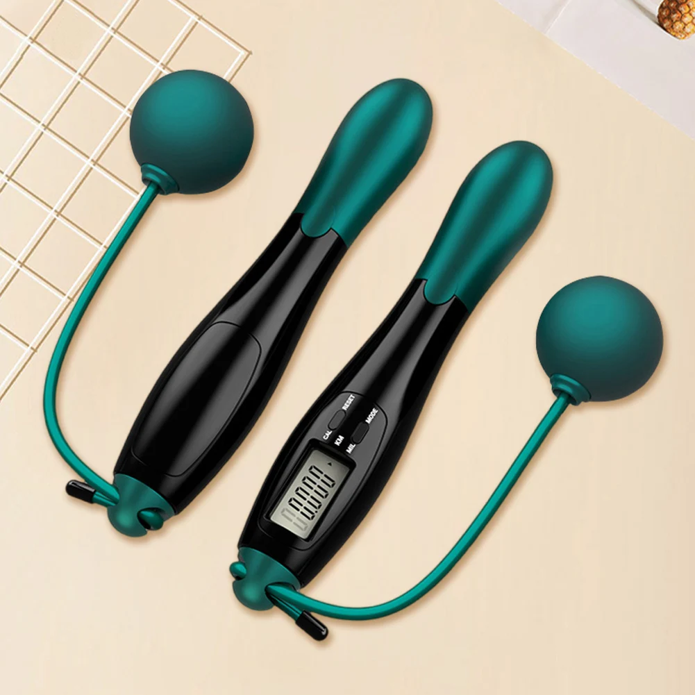 Cordless Counting Jump Ropes with Weighted Cordless Skipping Rope Smart Screen Jump Ropes Smart Skipping Rope for Sports Fitness