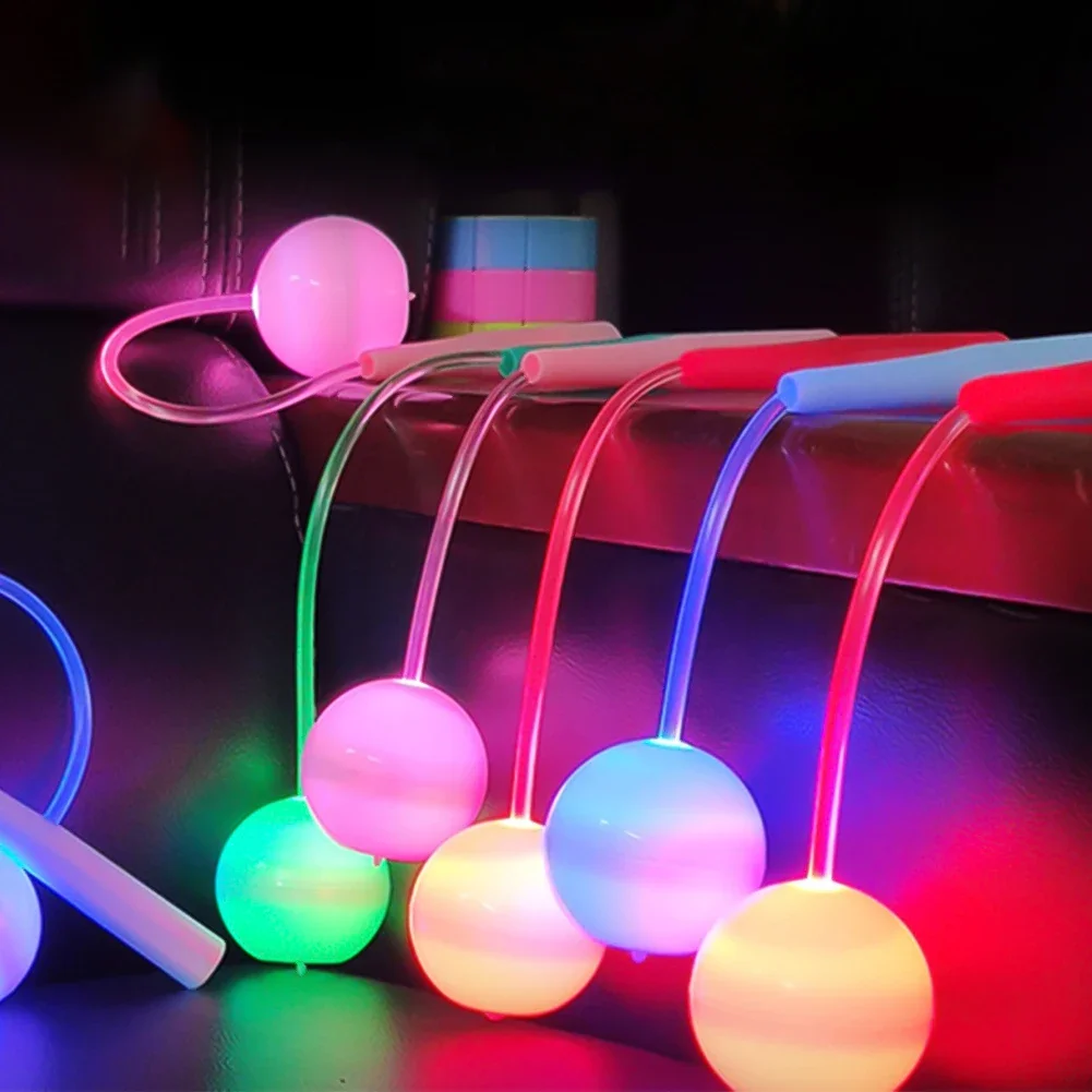 1Pc Cordless Luminous Skipping Rope LED Fitness Equipment Jump Ropes for Sports Workout PP Wireless Jumping for Fat Burning