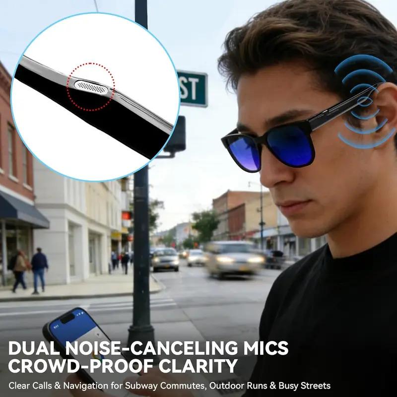 CoolWiz Smart Glasses — Touch Control, Electrochromic AI, Male/Female Options, AI Voice (ChatGPT), Supports 164+ Languages for Video Calls and Translation, Waterproof, Suitable for Outdoor Sports and Daily Use - view 5