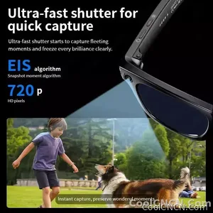New CoolWiz Smart Glasses (4K Ultra HD) for learning and travel, featuring an 8MP AI camera that captures photos and records video, supports AI transmission and calls—ideal for outdoor sports and everyday use. - view 5