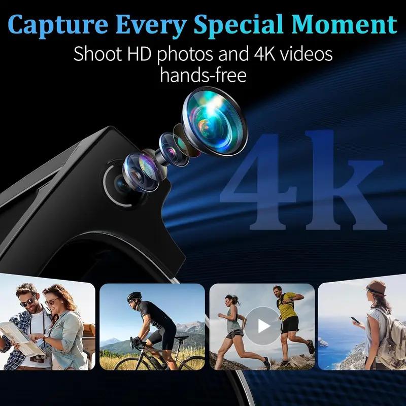 CoolWiz AI Smart Glasses 4K HD with Color Change, 8MP Camera, 1080p Video, AI Music Player, AI Calls, AI Sports Glasses for Men, for Outdoor Sports and Everyday Use - view 3
