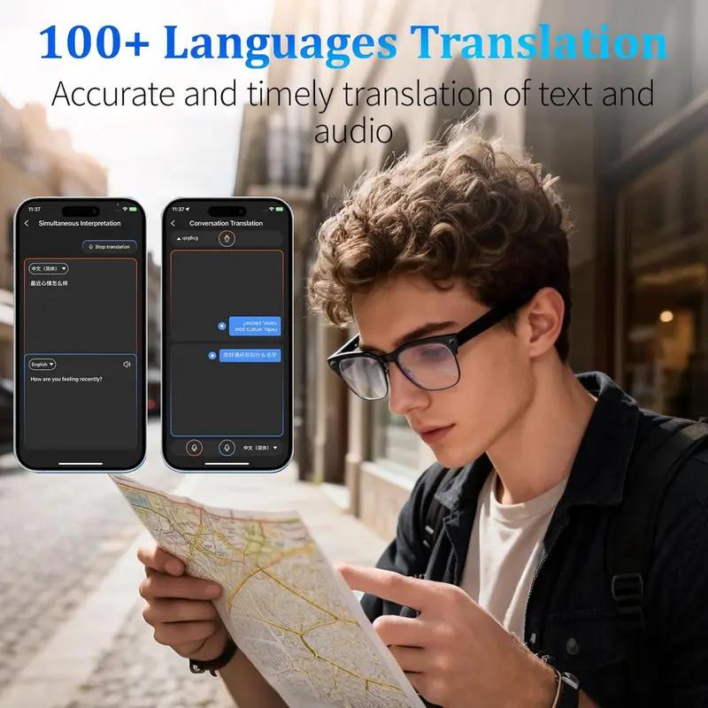 CoolWiz AI Smart Glasses 4K HD with Color Change, 8MP Camera, 1080p Video, AI Music Player, AI Calls, AI Sports Glasses for Men, for Outdoor Sports and Everyday Use - view 5
