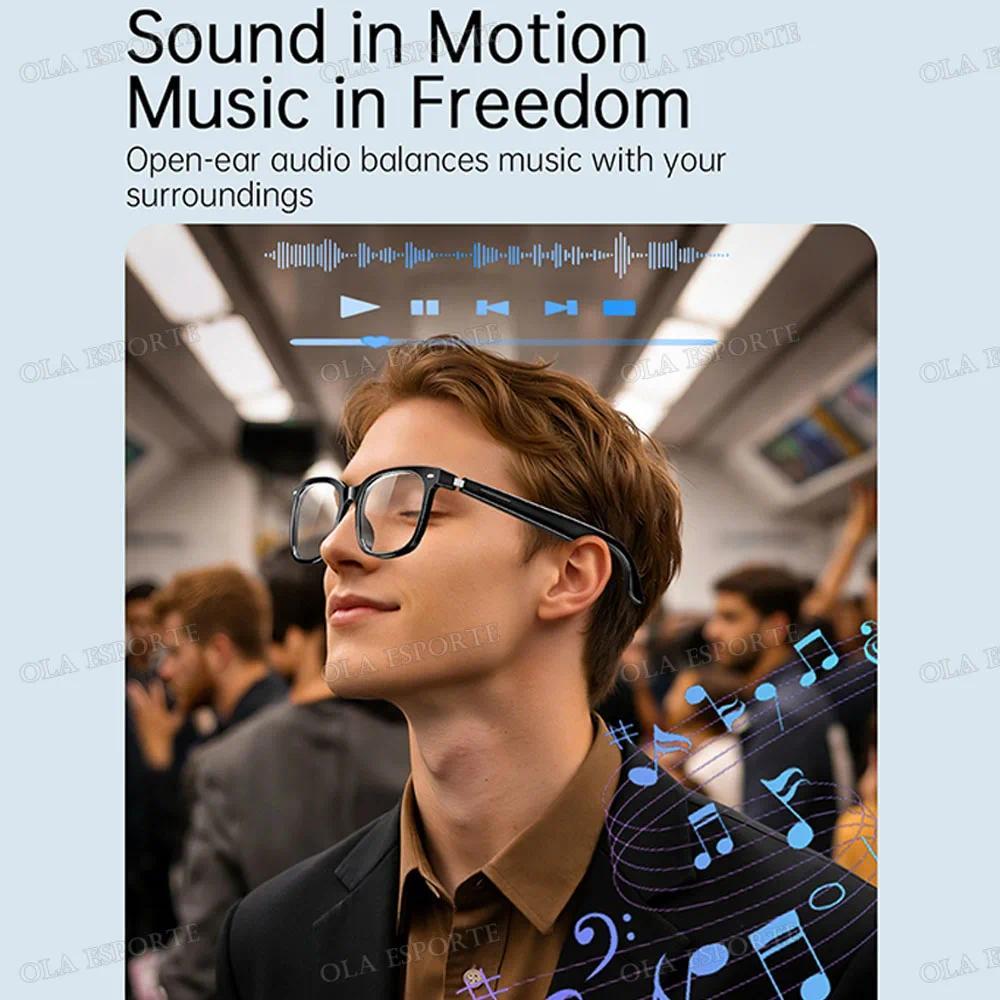 2026 New AI Smart Glasses Sunscreen Sunglasses Bluetooth Calling Music Player Camera Control UV Protection Glasses For Men Women - view 4