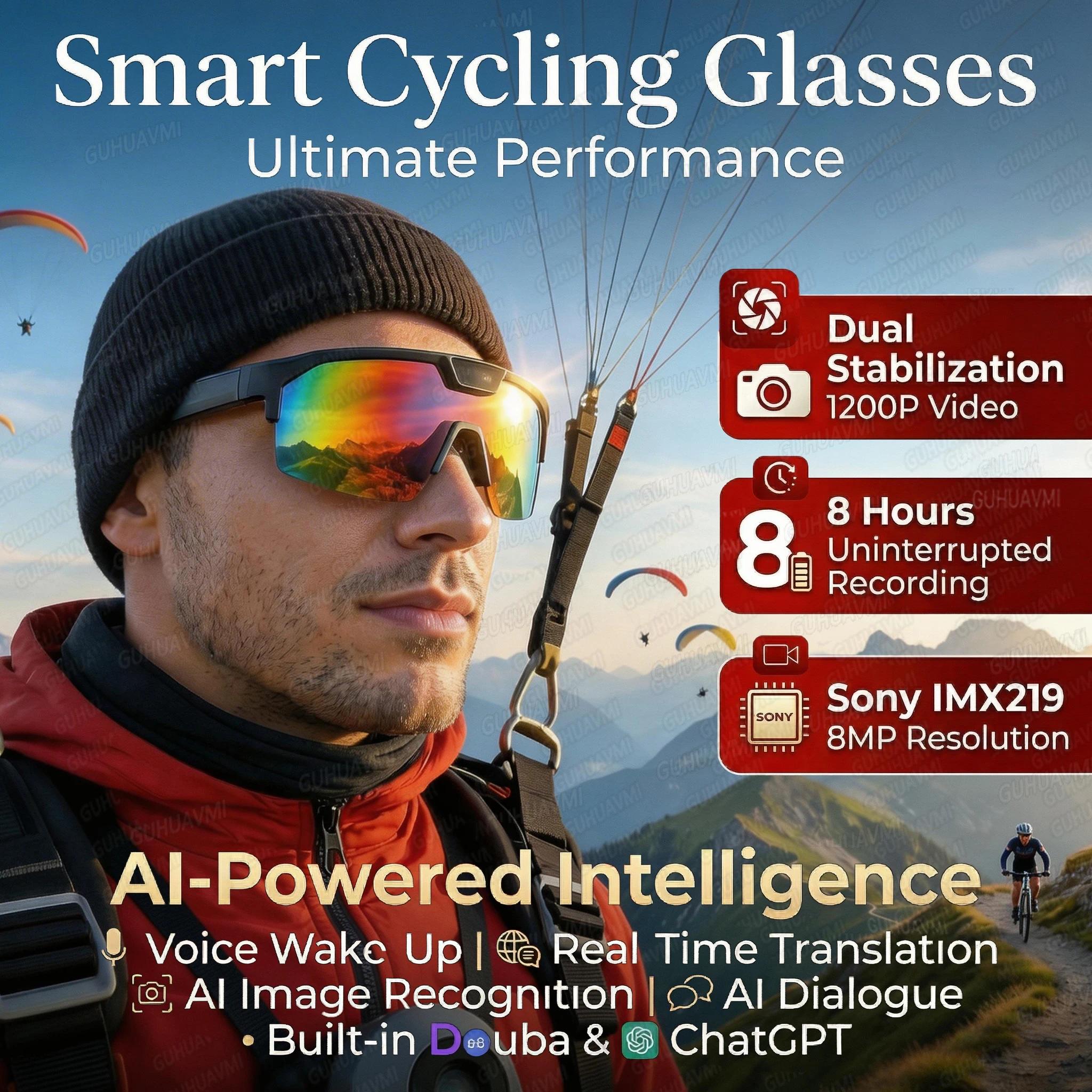 The Ultimate Guide to Choosing a Smart Glasses 2026 New AI Smart Sports Glasses with 1200P Camera 4k Anti-Shake AI Voice Translator Bluetooth Call Dual Mic Audio Sunglasses