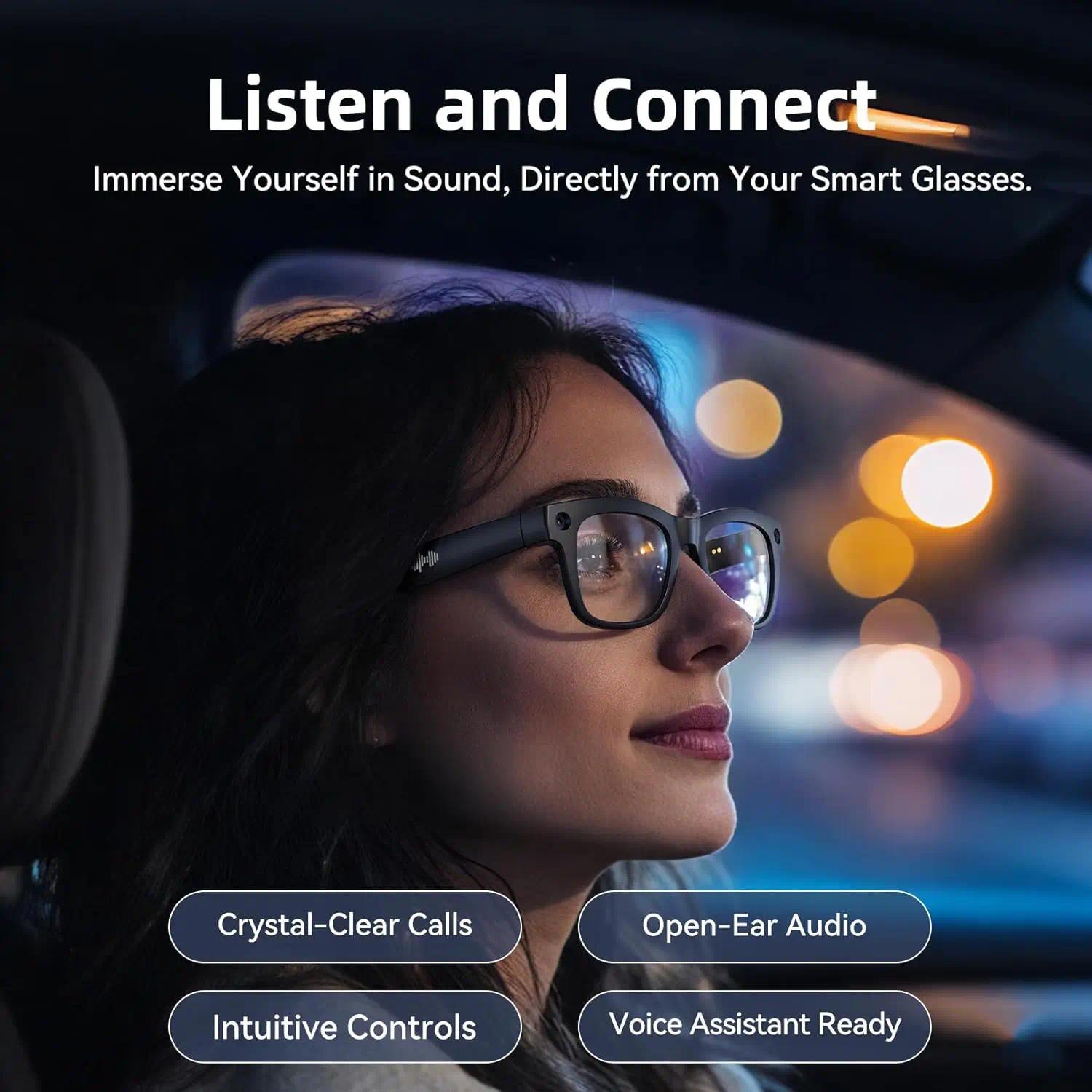 2026 New Smart AI Glasses 1080P HD Video Record Camera ChatGPT Bluetooth Call 32GB ROM Language Translation Music Sunglasses Men - view 5