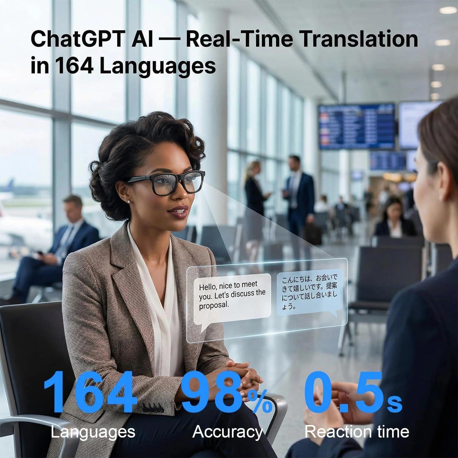 New Smart Audio Sunglasses 2026 Bluetooth Call AI Translation Touch Color Change Sliding Volume Control Dual Mic ENC Waterproof - view 6