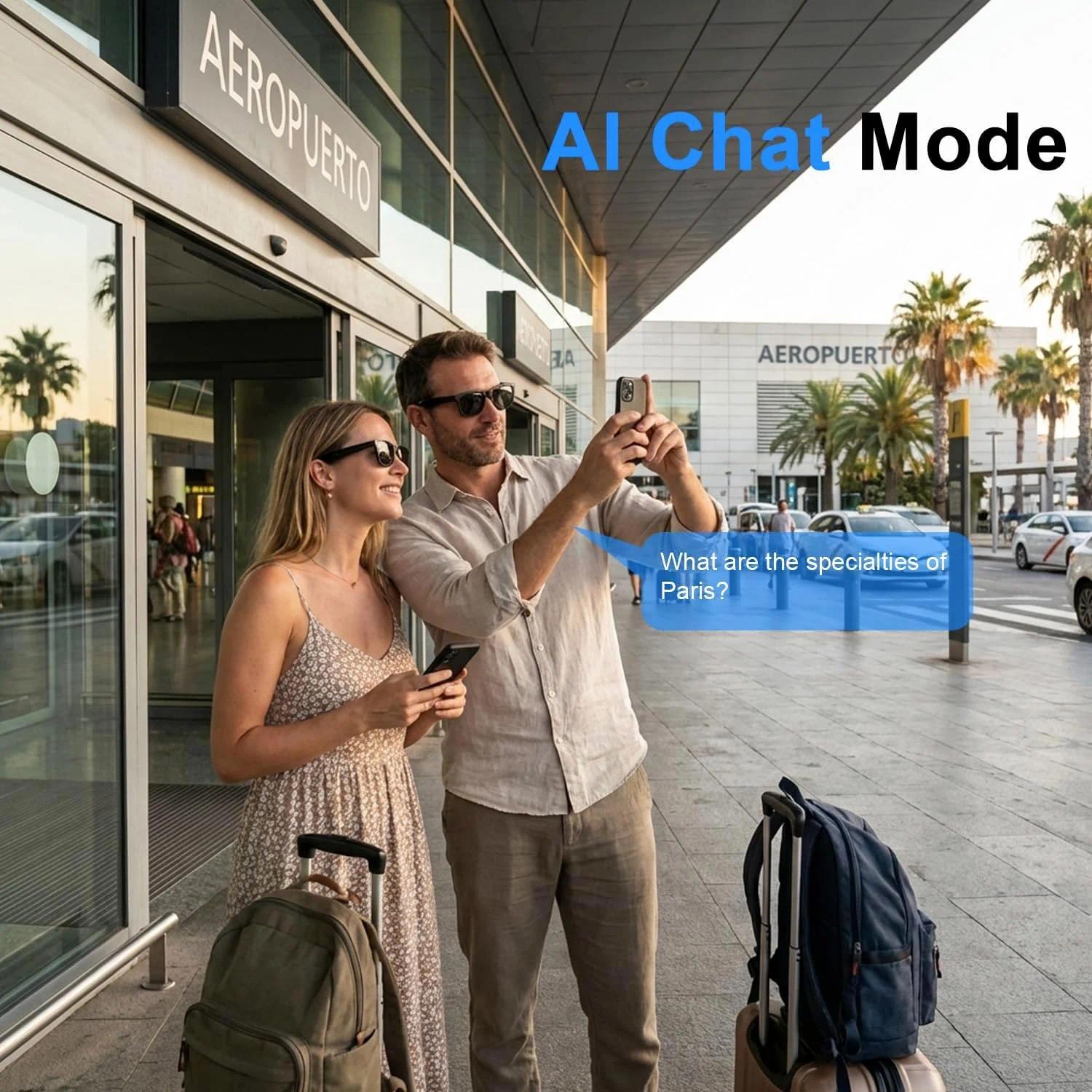 New Smart Audio Sunglasses 2026 Bluetooth Call AI Translation Touch Color Change Sliding Volume Control Dual Mic ENC Waterproof - view 7