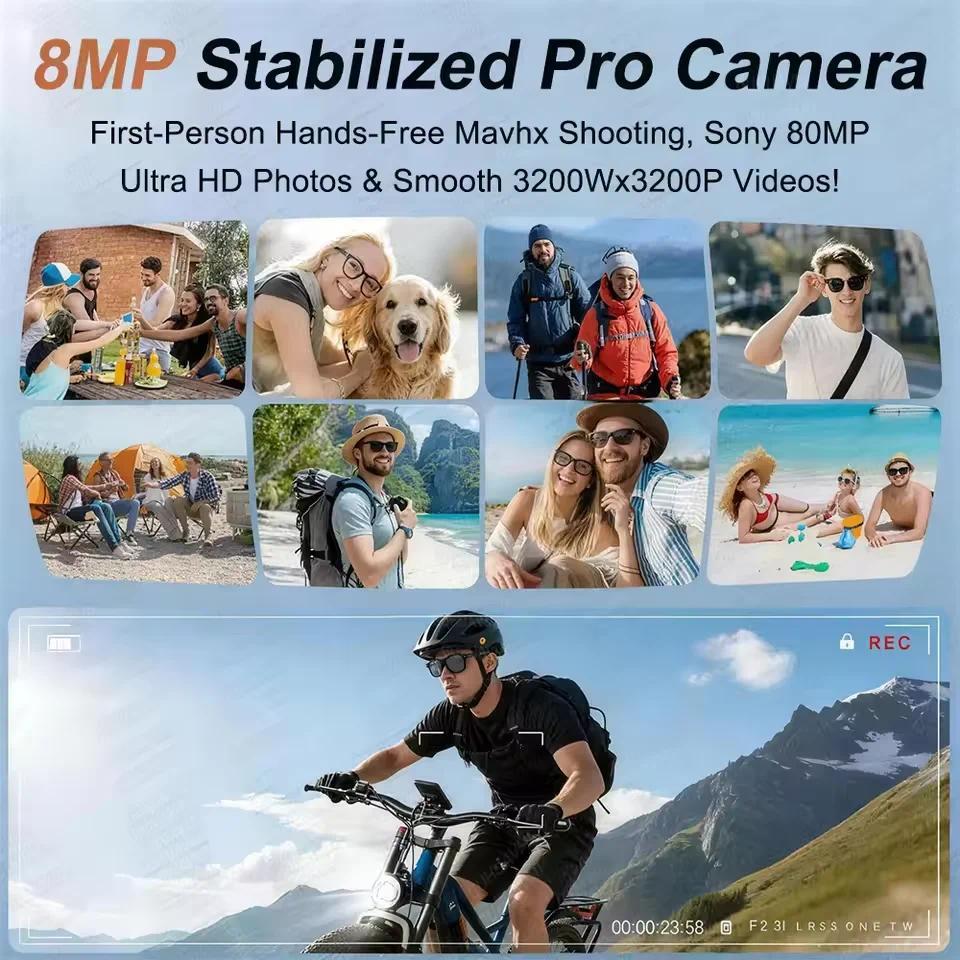 New 2026 AI Smart Glasses 1080P Camera Video Recorder Open Ear Bluetooth Audio Voice Control WiFi Sync Sports Glasses Men Use HD - view 6