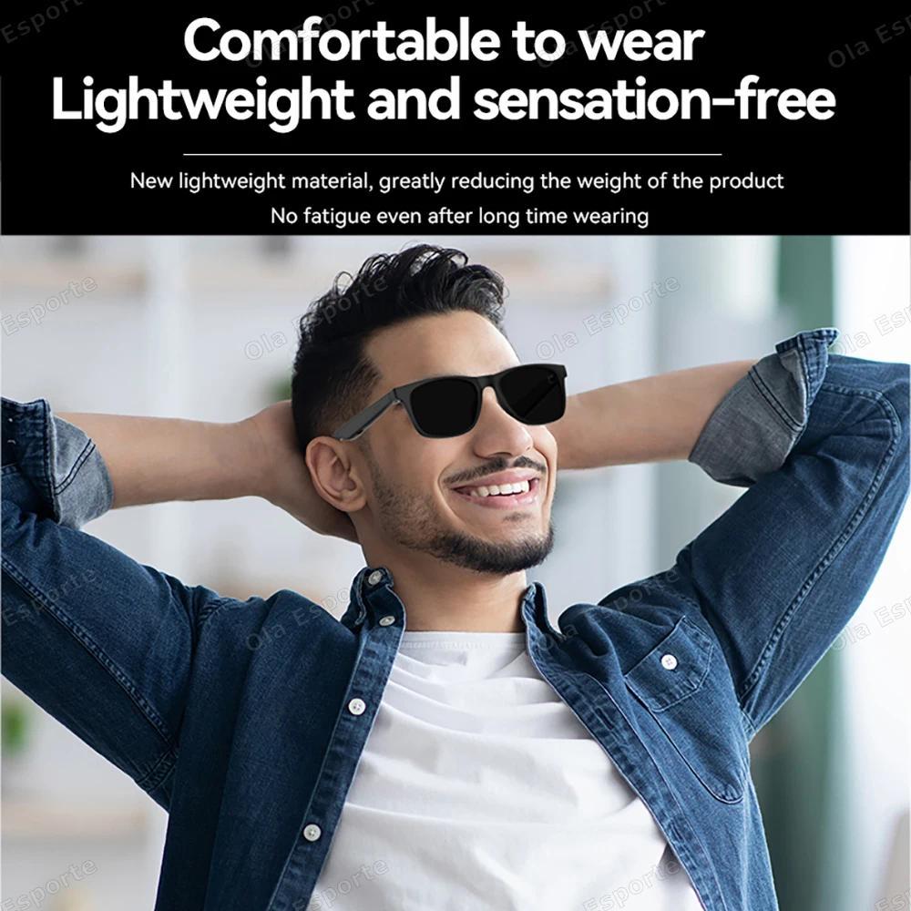2026 Smart Glasses AI Voice Intelligent Bluetooth Call Music Playback Glasses Touch Headset UV Protection Sunglasses Man Women - view 6