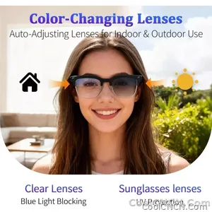 New Upgrade 800W Pixel Smart Glasses With Camera Video Recording AI Photo Recognition Call Language Translation Voice Sunglasses - view 6