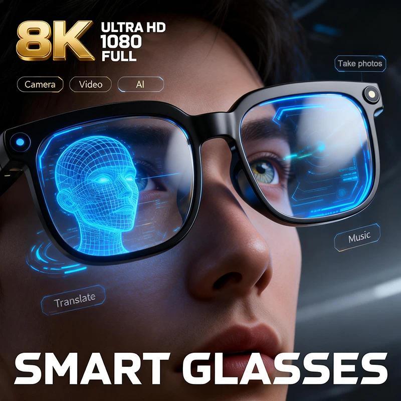The Ultimate Guide to Choosing a Smart Glasses 2026 New Smart Glasses Men 4K 8MP HD Camera Video Recording Language Translation ChatGPT WIFI Bluetooth Call Audio Glasses Women
