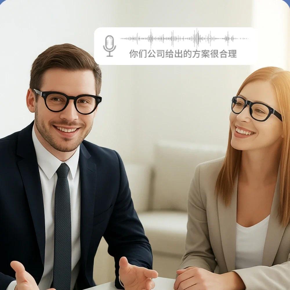 Smart Glasses Camera Glasses BT Call Music Touch Sunglasses Voice Assistant Video Recording WIFI AI Glasses Translator - view 4