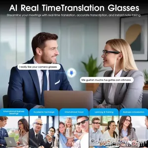 2026 New 800W Pixel Camera Smart AI Glasses Anti-shake Video Record ChatGP WIFI Translation Call Waterproof 32GB Sunglasses Men - view 7