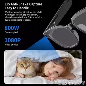 2026 Smart AI Glasses Men New 4K HD 800W pixel Camera 32GB Memory 120+ Translation ChatGPT Music Shoot Photos &Video Sunglasses - view 4