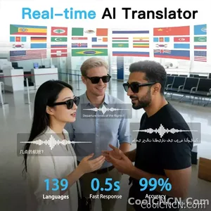 2026New POVSmart Glasses with 800W 4K HD Camera Wireless Audio Sunglasses Men Photos&Video AI Translation ChatGPT Glasses Women - view 5