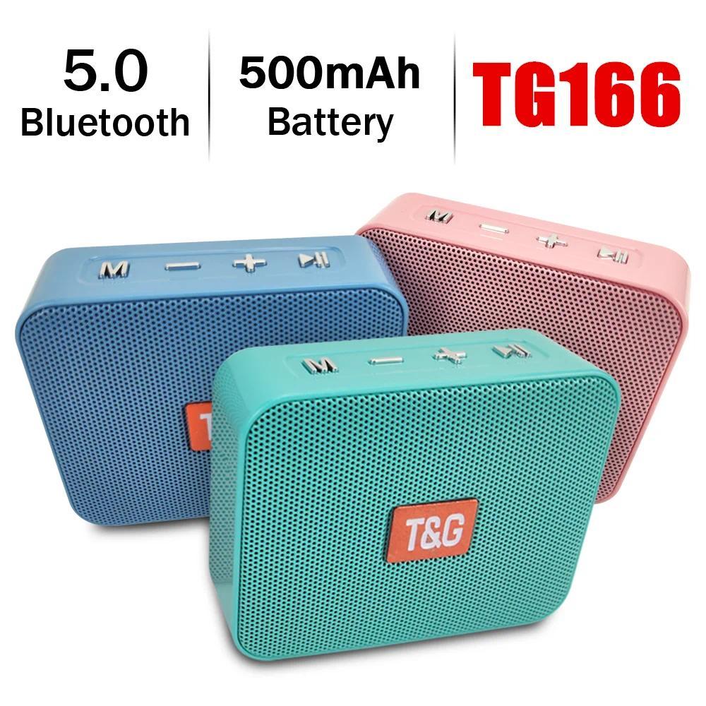 T&G TG166 Portable Bluetooth Speaker Wireless Bass Column Boombox BT USB TF AUX Play Outdoor Loudspeaker For Smart Phone Tablet