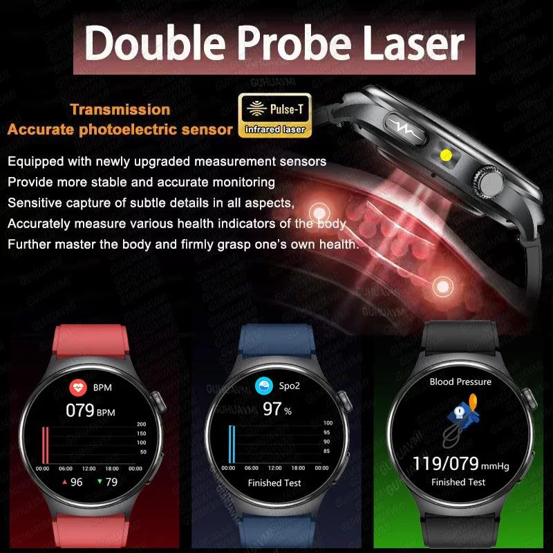 CoolWiz New Healthcare-Grade Smartwatch — Health Monitoring (Uric Acid, Lipids), ECG + PPG, Temperature, BMI, Bluetooth Calls, iOS Health smartwatch for outdoor sports and everyday use - gallery