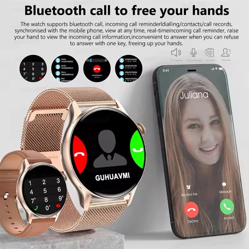 CoolWiz New Women’s Smart Watch, 1.43″ AMOLED HD Screen, GPS, Heart Rate Monitor, Bluetooth Calling, Waterproof, Outdoor Smart Watch for Women, Suitable for Sports, Outdoor Activities, and Daily Use - gallery