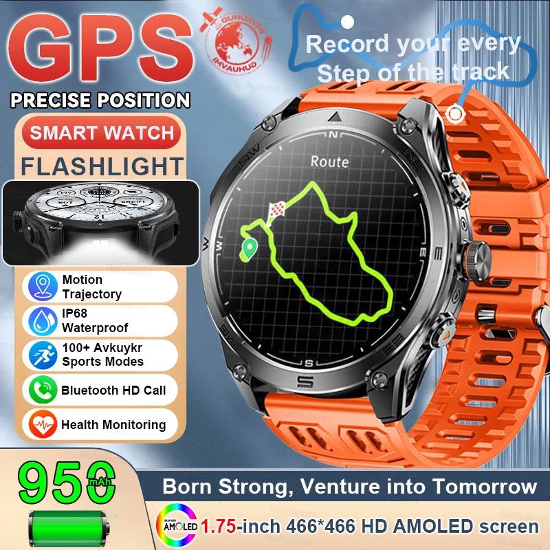 CoolWiz 025 Professional Sports Smart Watch, Military-Grade, Dual-Band GPS Positioning for Men, 10 ATM Water Resistance, 1000 mAh Battery, Compass Bracelet, Compatible with iOS—Ideal for Outdoor Sports and Everyday Use - gallery