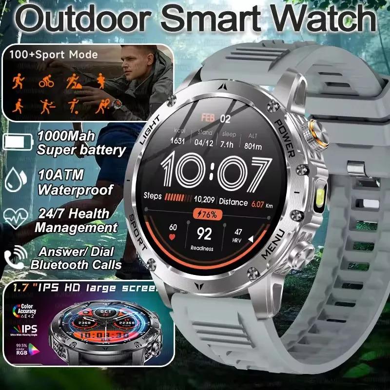 CoolWiz Original T Rex 3 Ultra Military GPS smartwatch with trajectory tracking and compass, 1000 mAh battery, 5 ATM water resistance; smart sports watch for men and women, suitable for outdoor sports and everyday use - gallery