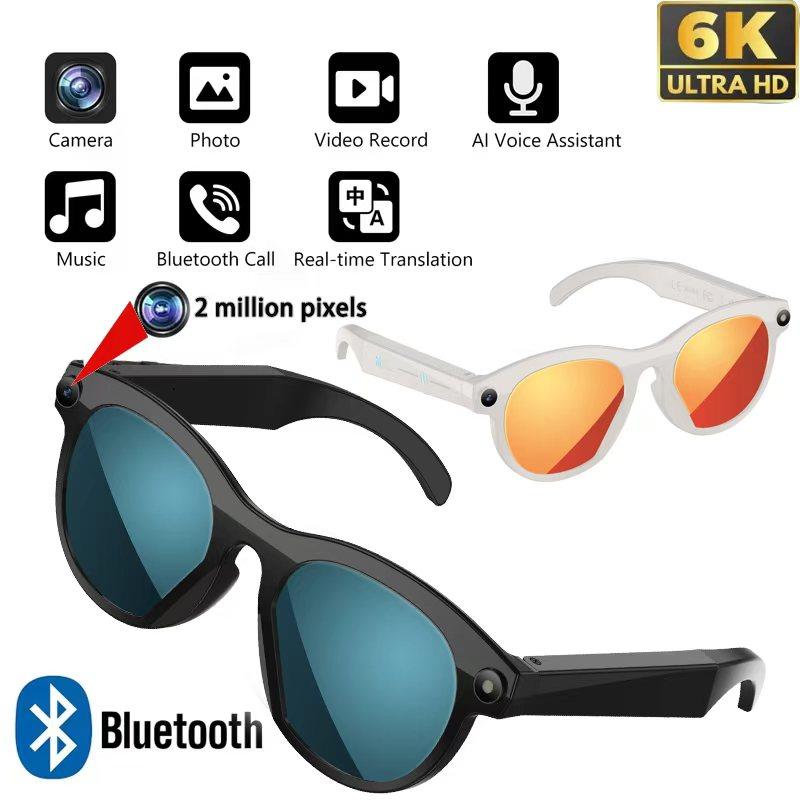 M88 6K HD AI Photograph Smart Glasses Chat GPT 200MP Camera BT Call 290Mah Voice Assistant Control Smart Glasses For Xiaomi New