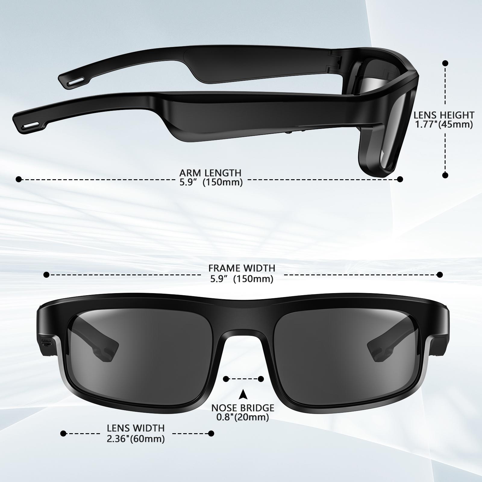M8 Pro Smart Glasses Bluetooth Sunglasses for Call Music Air Fishing Goggles Camping Hiking Road Driving Eyewear Sport bicycle