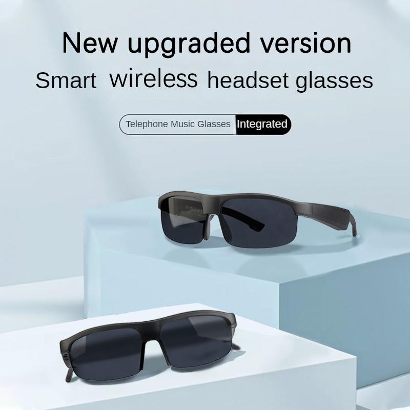 Upgraded smart Bluetooth V5.3 sunglasses, multifunctional sunglasses wireless TWS headphones, black technology for men and women Wearable