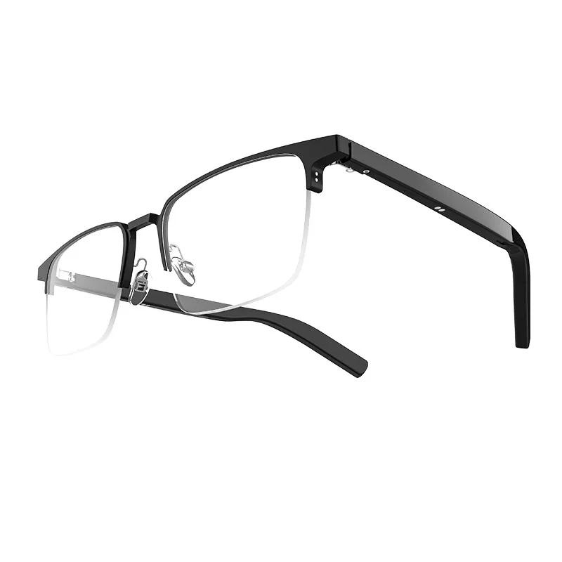 2025 Smart Glasses Bluetooth  Automatic Noise Reduction 3D Anti Blue Light Half Frame Bluetooth Glasses Call Music Smart Glasses