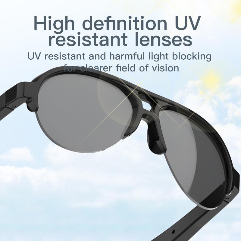 F08 Bluetooth Lenses Man Water Proof Smartglass Connected Bezel Smartglasses Polarized Men's Sunglasses Smart Glasses Sunglasses
