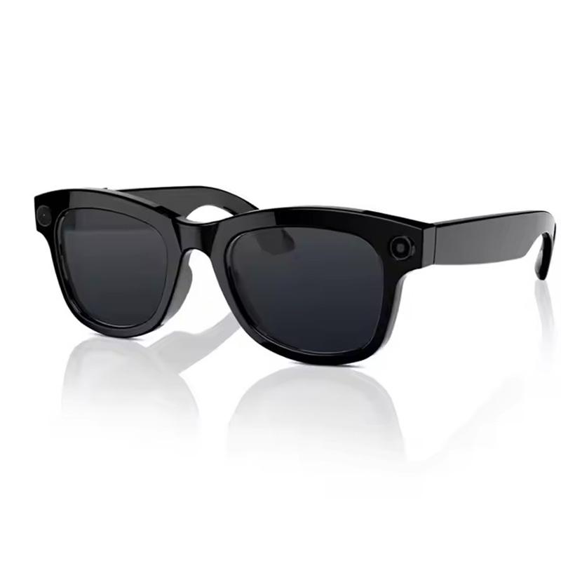 Fashion Smart AI Glasses 2000Wpixel HD Camera Photo Video Voice Bluetooth Call E02 Headset Glasses Wireless Music Earphones
