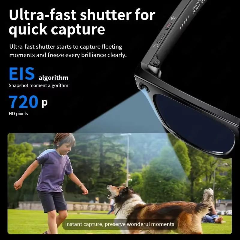 2026 New Upgrade Smart Glasses With Camera Video Recording AI Photo Recognition Bluetooth Call Translation Voice Sunglasses Man - gallery