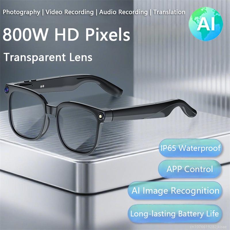 AI Translation Smart Glasses M02S Bluetooth Call Outdoor Sports Sunglasses Shoot Audio Music Player Real Time Recording Glasses