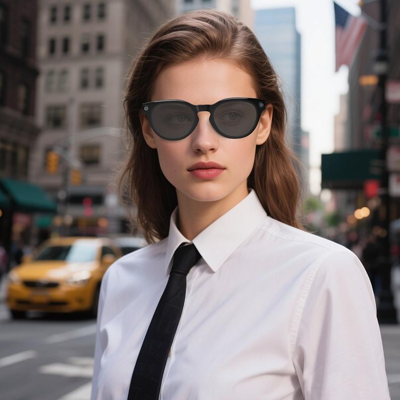 AI  Camera Intelligent Recognition Voice Call Noise Reduction Sunglasses 1080p HD Mini Camera Glasses Sports DVR Monitoring