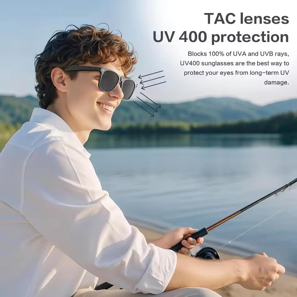 2025New Man 800W AI Smart Glasses Camera AI Translation Voice Bluetooth Call WiFi 4K HD Waterproof Anti Blue Light Women Glasses
