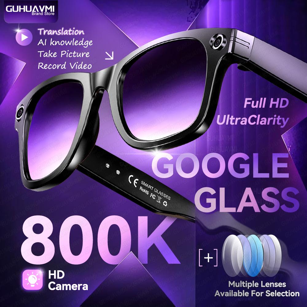 AI Smart Glasses with 8MP Camera Video Recording 100+ Languages Translation Sunglasses Bluetooth Call Music Play Men Women 2025 - gallery