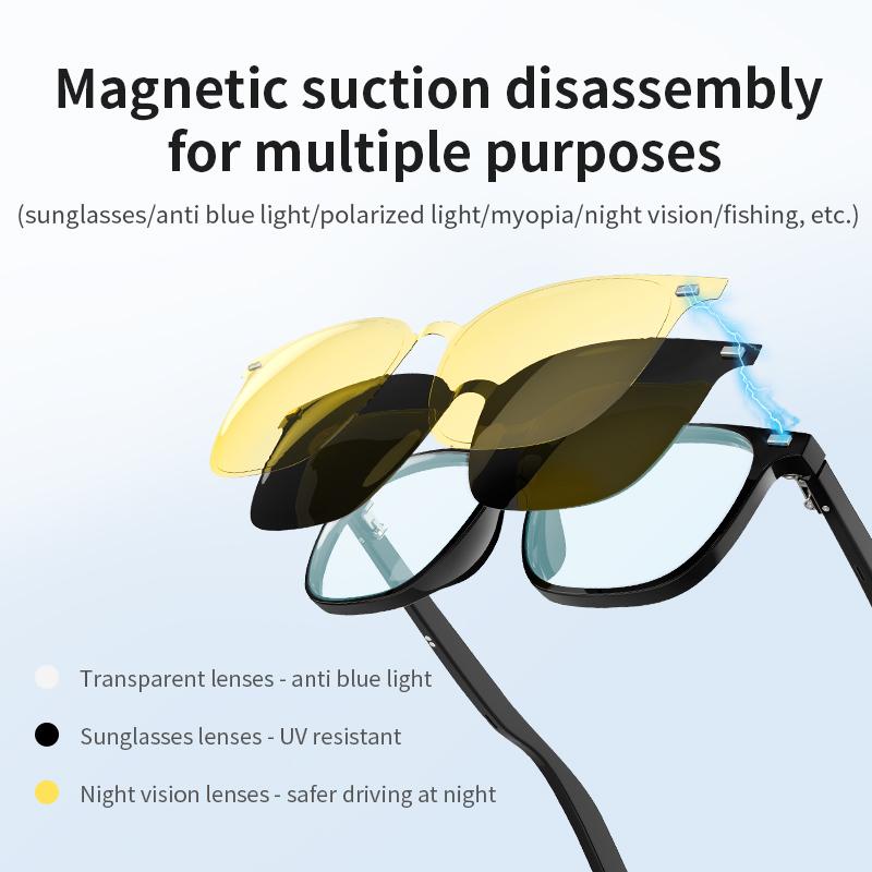 New G05 Series Smart Bluetooth Glasses Music Sports Hands free Call anti blue Light Smart Sun Glasses