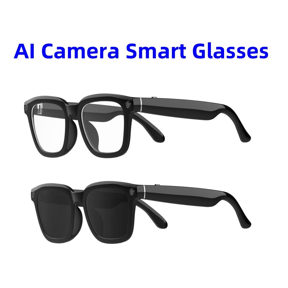 AI High Level Smart Glasses Wireless Real Time Translation Glasses with AI Photography Voice Calls Music Playback Versatile - gallery