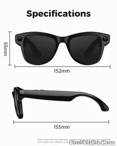 CoolWiz Smart Glasses Baru 3600MAh Pengecas Mudah Alih M02ultra Wanita 800W Kamera AI Terjemahan Rakaman Video Pemain Muzik Cermin Mata Panggilan Lelaki Untuk Sukan Luar Penggunaan Harian - view 33