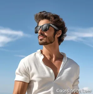 CoolWiz smart glasses with a 1080P video camera, black sunglasses, Bluetooth call translation, music playback, recording, men’s photochromic glasses for outdoor sports and everyday use - view 36